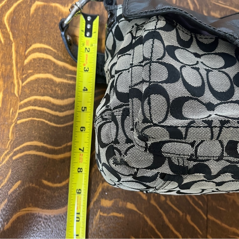 Coach Bleeker Black and Gray Signature C Hobo Bag - Picture 11 of 11